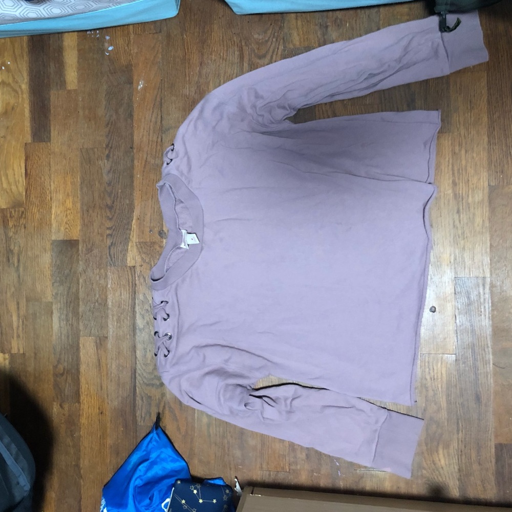 purple sweater